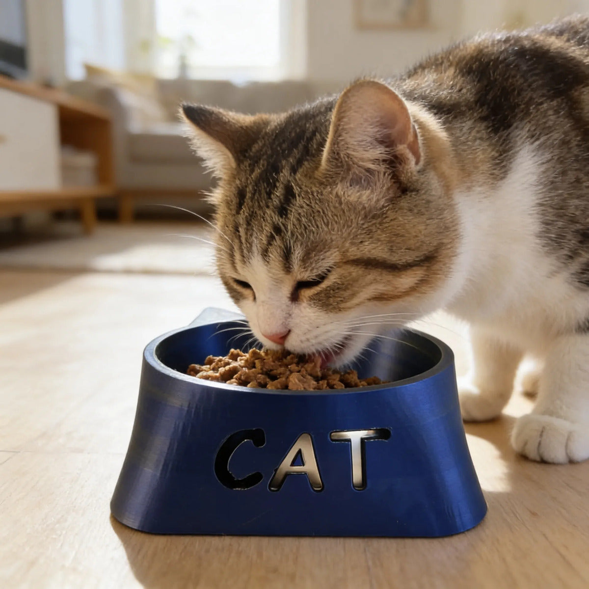 Comedouro para Gatos Mademaker Bioplástico PLA Ergonômico Sustentável