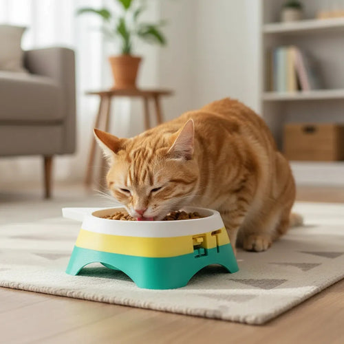 Comedouro para Gatos Mademaker Bioplástico PLA Ergonômico Sustentável