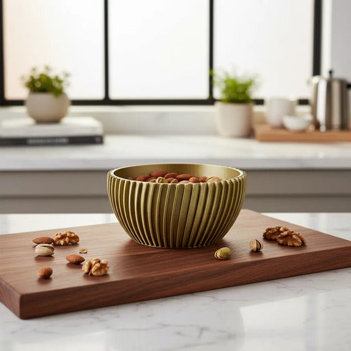Tigela Petiscos Nozes, Pistache, Amêndoas Bowl Decorativo PLA