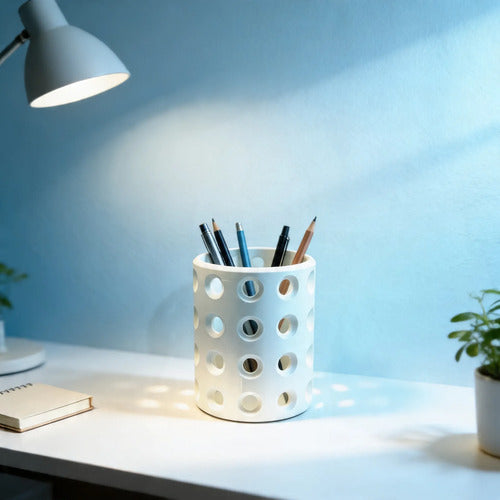 Porta Canetas Minimalista Artesanal Mesa Home Office Bioplástico PLA Mademaker