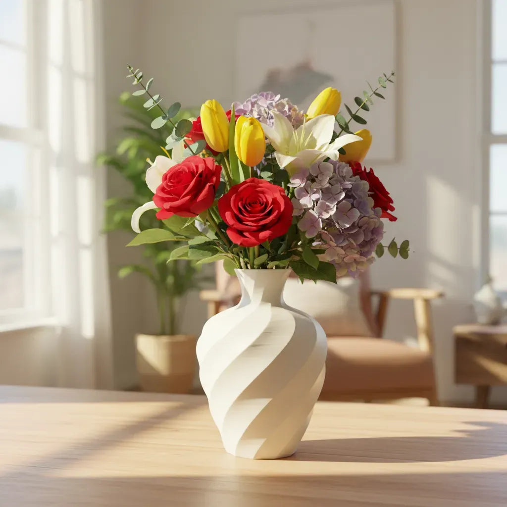Vaso de Flores Ondas