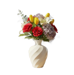 Vaso de Flores Ondas